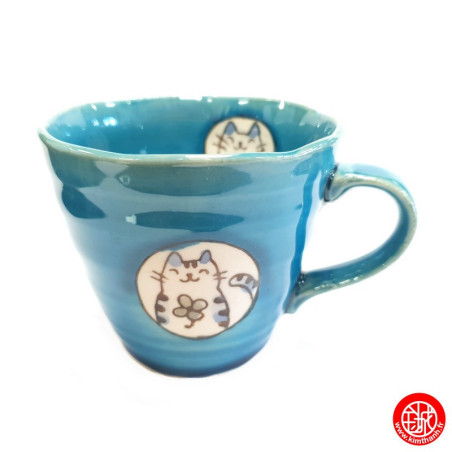 Mug MANEKi NEKO bleu turquoise