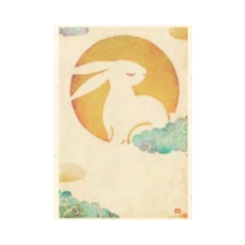 Carte USAGi lapin de la Lune (10x15cm)
