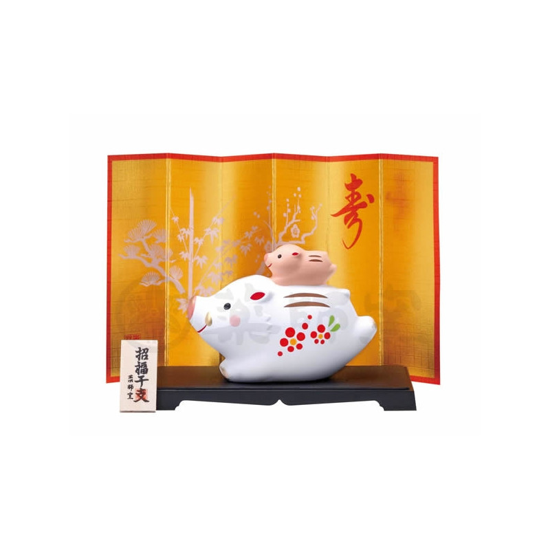 SANGLiER 2019 et marcassin sur le dos en argile