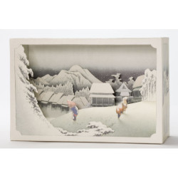 Tatebanko Soir d'Hiver au Japon (Hiroshige)