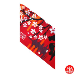 Tabi Socks (S) Socquettes à orteil japonaises ChATS et PAGOdE rouges (Taille extensible de 34 à 39)