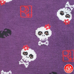 Tabi Socks (S) Socquettes à orteil japonaises CRâNES KAWAii violettes (extensible t34 à t39)