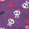 Tabi Socks (S) Socquettes à orteil japonaises CRâNES KAWAii violettes (extensible t34 à t39)