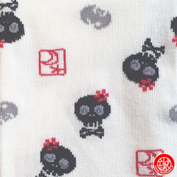 Tabi Socks (S) Socquettes à orteil japonaises CRâNES KAWAii blanches (extensible t34 à t39)