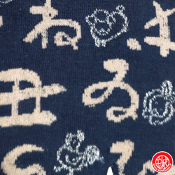Tabi Socks (S) Socquettes à orteil japonaises 12 ZOdiAQUES bleues (extensible t34 à t39)