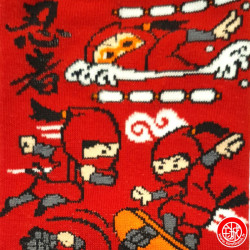 Tabi Socks (S) Socquettes à orteil japonaises MiNi NiNJAS rouges (extensible t34 à t39)