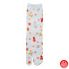 Tabi Socks (S) Chaussettes à orteil japonaises KiNGYO et SAKURA bleu clair (Taille extensible de 34 à 39)