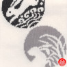 Tabi Socks (M) Socquettes à orteil japonaises LAPiNS USAGi blanches (Taille extensible de 39 à 44)