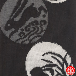 Tabi Socks (M) Socquettes à orteil japonaises LAPiNS USAGi noires (Taille extensible de 39 à 44)