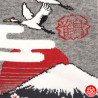 Tabi Socks (M) Socquettes à orteil japonaises FUJi, GRUES et CERiSiERS grises (extensible t39 à t44)