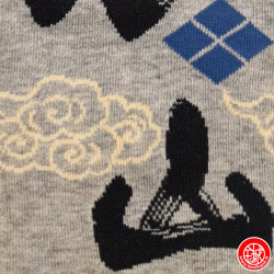 Tabi Socks (M) Chaussettes à orteil japonaises FURINKAZAN grises (Taille extensible de 39 à 44)