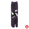 Tabi Socks (M) Chaussettes à orteil japonaises NiNJA & ShURiKEN violettes (extensible t39 à t44)
