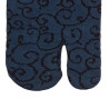 Tabi Socks (M) Chaussettes à orteil japonaises KARAKUSA bleues (Taille extensible de 39 à 44)