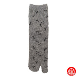 Tabi Socks (M) Chaussettes à orteil japonaises LibELLULES grises (Taille extensible de 39 à 44)