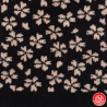 Socquettes à 5 doigts japonaises S FLEURS de CERiSiER noires (extensible t34 à t39)