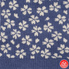 Socquettes à 5 doigts japonaises S FLEURS de CERiSiER bleues (extensible t34 à t39)