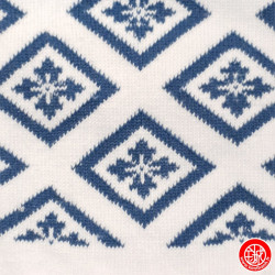 Socquettes à 5 doigts japonaises (M) HiShiMON 菱紋 blanches (extensible t39 à 44)