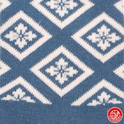 Socquettes à 5 doigts japonaises (M) HiShiMON 菱紋 bleues (extensible t39 à 44)