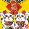 Tabi Socks (S) Socquettes à orteil japonaises DOUbLE MANEKi NEKO jaunes (extensible t34 à t39)