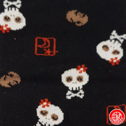 Tabi Socks (S) Chaussettes à orteil japonaises CRâNES KAWAii noires (extensible t34 à t39)