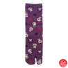 Tabi Socks (S) Chaussettes à orteil japonaises CRâNES KAWAii violettes (extensible t34 à t39)