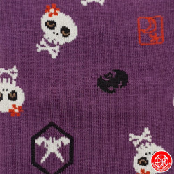 Tabi Socks (S) Chaussettes à orteil japonaises CRâNES KAWAii violettes (extensible t34 à t39)