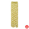 Tabi Socks (S) Chaussettes à orteil japonaises HANAbiRA GARA vertes (Taille extensible de 34 à 39)