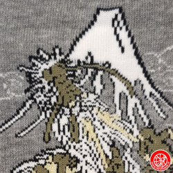 Socquettes à 5 doigts japonaises (M) DRAGON grises (extensible t39 à t44)