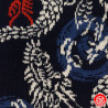 Socquettes à 5 doigts japonaises (M) MOTiF de DRAGON bleu nuit (extensible t39 à t44)