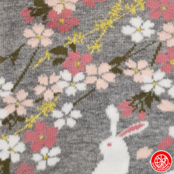 Tabi Socks (S) Socquettes à orteil japonaises LAPiN de NUiT grises (T34 à 39 extensible)