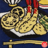 Tabi Socks (M) Socquettes à orteil japonaises MENU TEMPURA bleues (Taille extensible de 39 à 44)