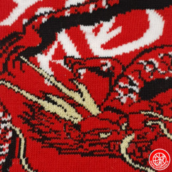 Socquettes à 5 doigts japonaises (M) DRAGON RYU rouges (extensible t39 à t44)