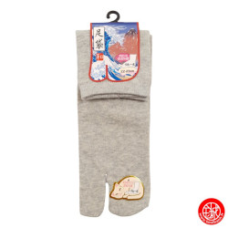 Tabi Socks (S) Chaussettes UNiES grises (extensible t34 à t39)