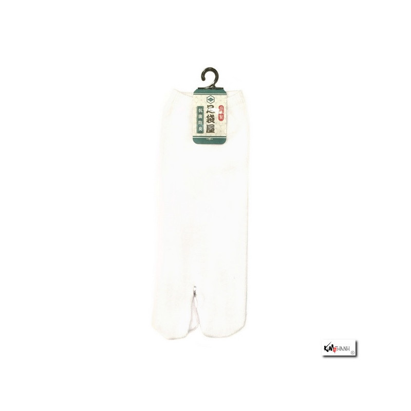 Tabi Socks (M) Socquettes à orteil japonaises UNiES blanc (extensible t39 à t44)
