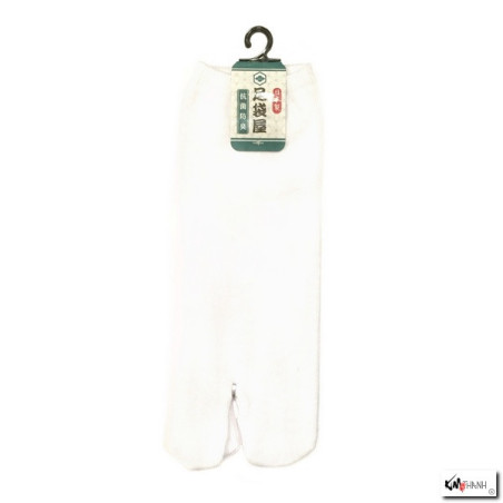 Tabi Socks (M) Socquettes à orteil japonaises UNiES blanc (extensible t39 à t44)