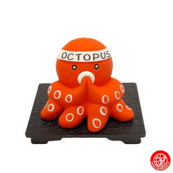 Pieuvre octopus TOUS MES VOEUX en argile (h5.5cm)