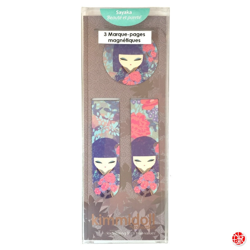 3 Marque-pages magnétiques Kimmidoll SAYAKA (Beauté et Pureté)
