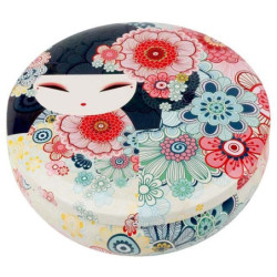 Boîte métallique ronde 13x4 Kimmidoll TAMAKO (Raffinement)