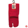 Tabi Socks (S) Chaussettes à orteil japonaises UNiES rouges (extensible t34 à t39)