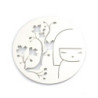 Sous-plat ajouré Kimmidoll rond blanc (20*20cm)