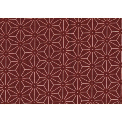 Tissus au mètre ASANOhA rouge 100% coton (Japon)