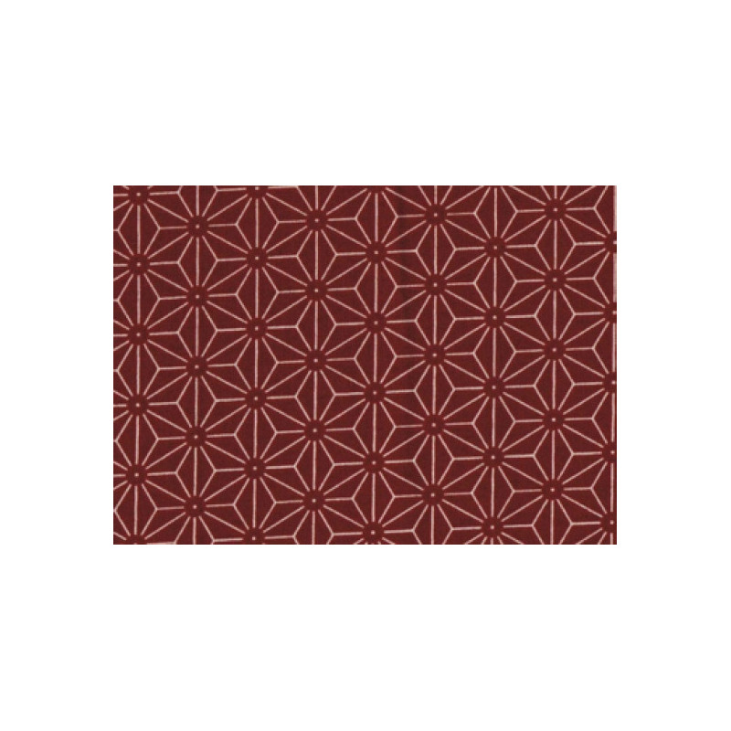 Tissus au mètre ASANOhA rouge 100% coton (Japon)