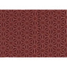 Tissus au mètre ASANOhA rouge 100% coton (Japon)