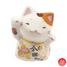 Maneki Neko Cristal FUKU-NEKO (Fortune) en porcelaine h6cm