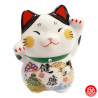 Maneki Neko Cristal WA-FUKU (Santé) en porcelaine h8cm