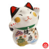 Maneki Neko Cristal WA-FUKU (Santé) en porcelaine h8cm