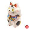 Maneki Neko MiNGEi S blanc en argile h7cm