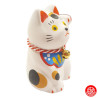 Maneki Neko MiNGEi S blanc en argile h7cm