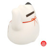Tirelire Maneki neko DODU en argile BLANC et NOiR (Bonheur) h9cm