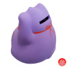 Tirelire Maneki neko DODU en argile ViOLET (Sagesse) h9cm